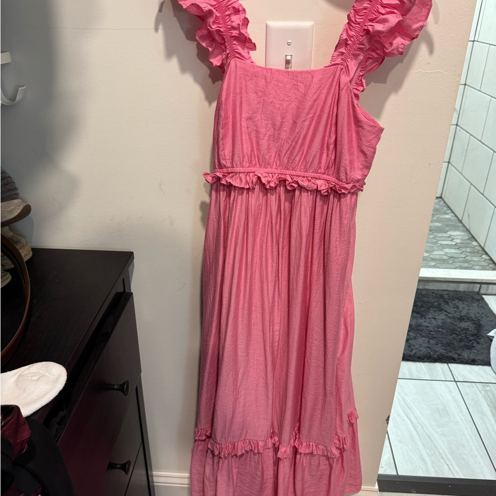 Pink Midi Dress